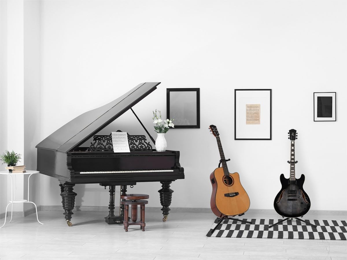 Monoprice 602100 Classic Guitar Tripod Stand - Black