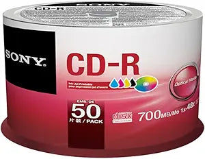 Sony 558L024 CD-R 80 50CDQ80PP Recordable Disc — main product image