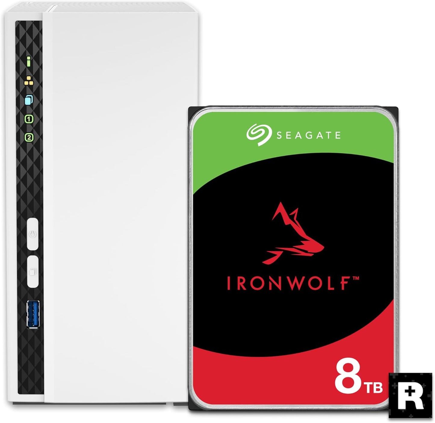 QNAP TS-233-28ST-US 8TB Home NAS - IronWolf RAID