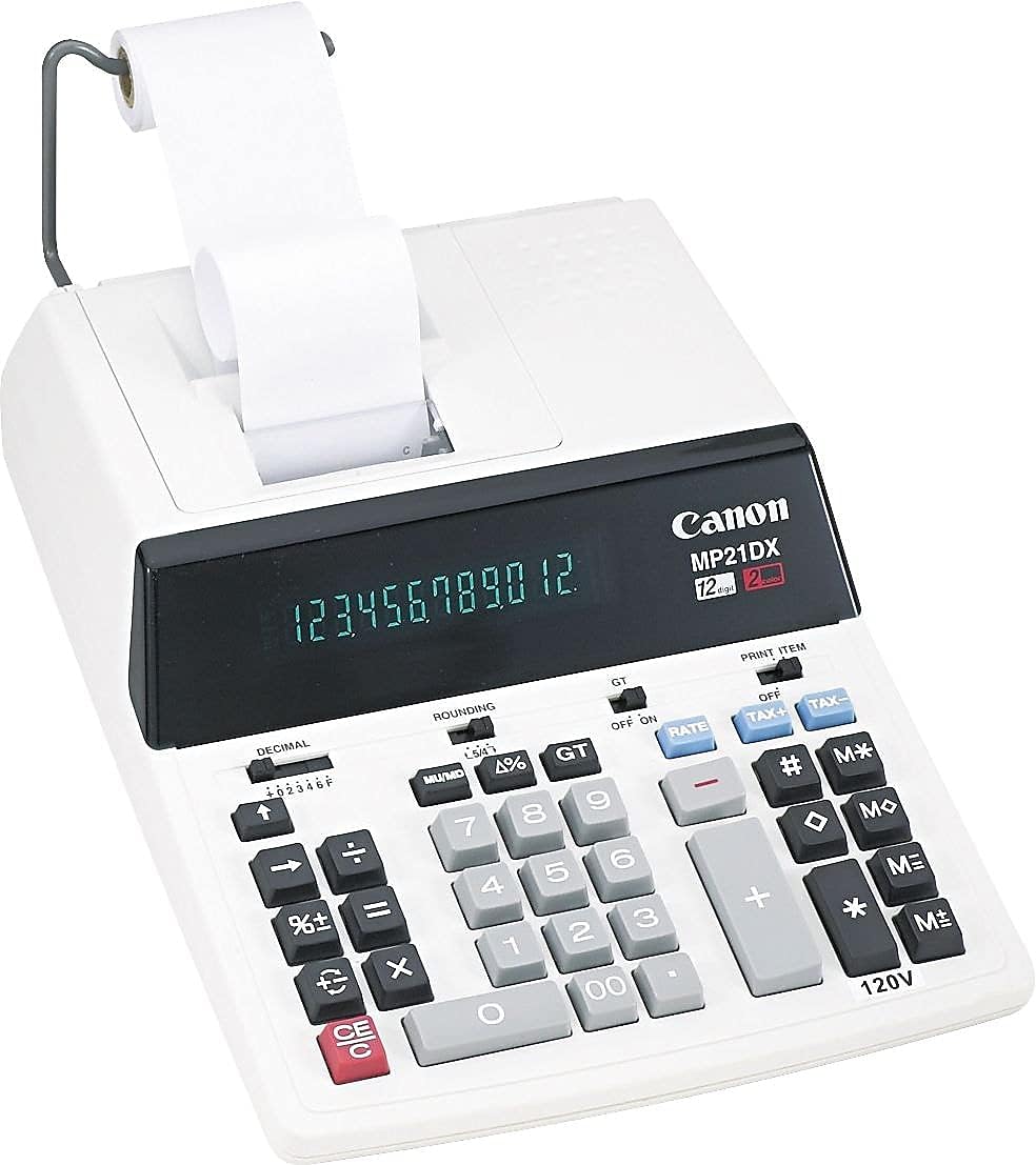 Canon MP21DX 12-Digit 2-Color Printing Calculator
