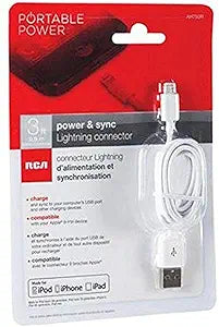 RCA AH750Z 3-Feet USB to Apple Lightning Cable