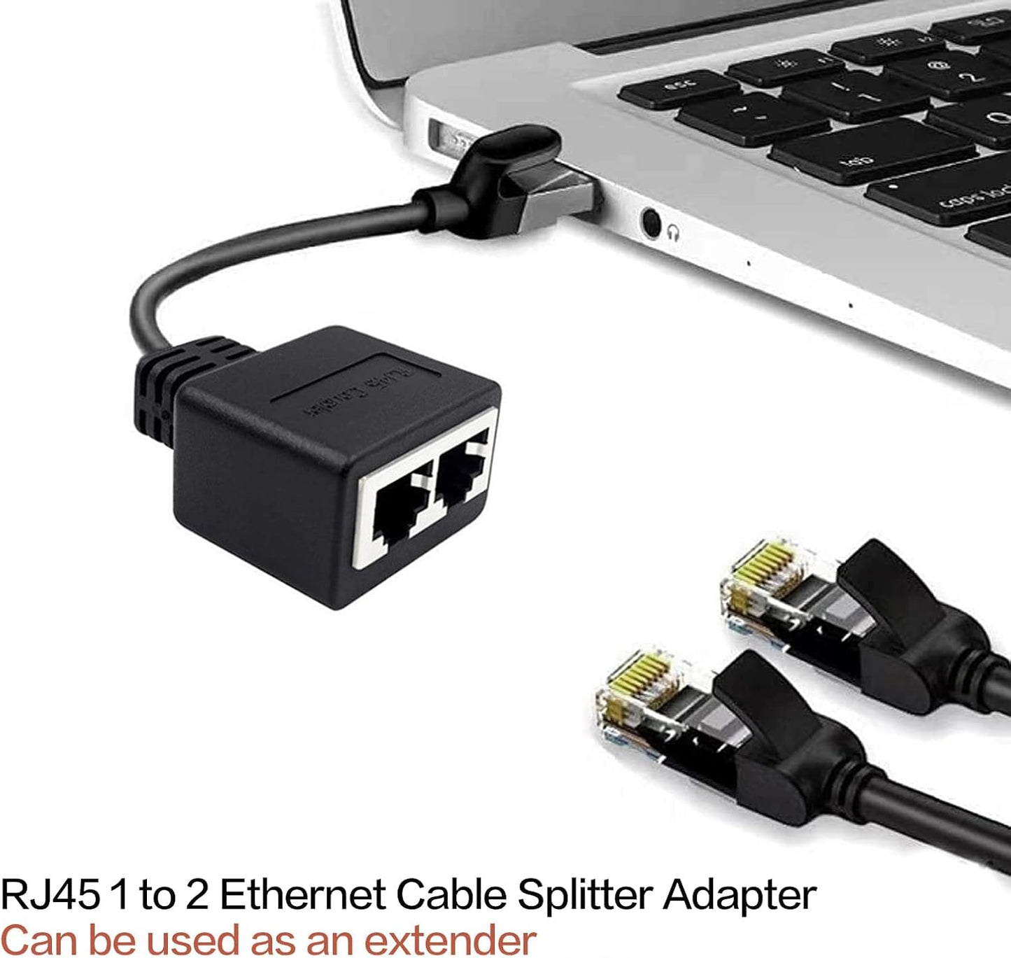 SanDisk Ethernet Splitter RJ45 Male to 2 Female Adapter