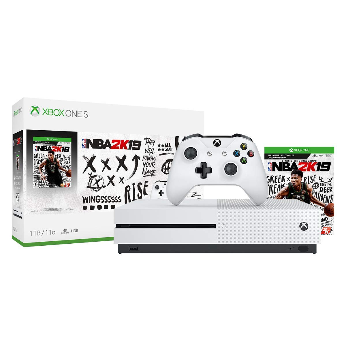 Microsoft Consolas Xbox One S 1TB NBA 2K19 Renewed