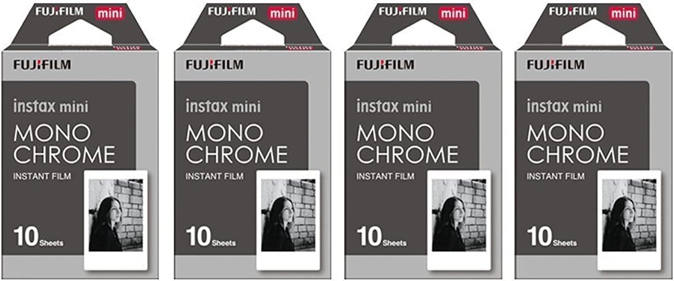 Fujifilm PV17IC045 Instax Mini Monochrome Film 40-Pack