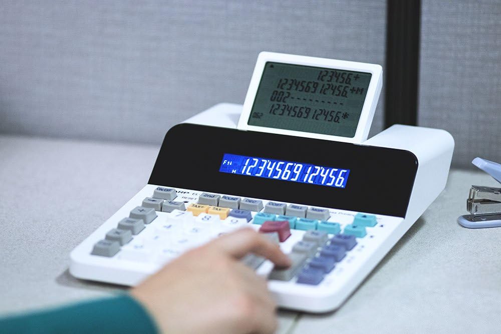 Sharp EL-1901 Paperless Printing Calculator 12-Digit LCD