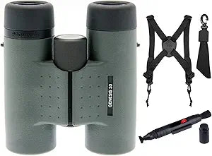 Kowa 10x33 Prominar XD Binoculars Harness Lens Pen Bundle