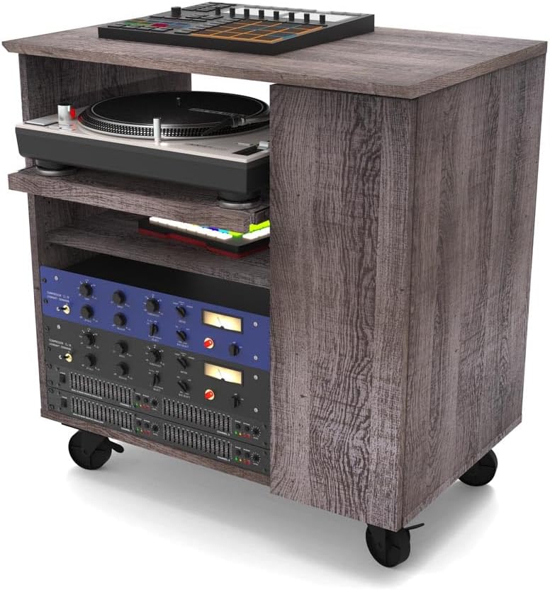 Glorious 246886 Modular Side Rack Walnut Studio