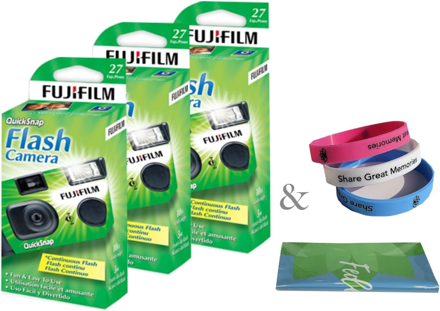 Fujifilm QuickSnap Flash 400 Disposable Camera 3-Pack