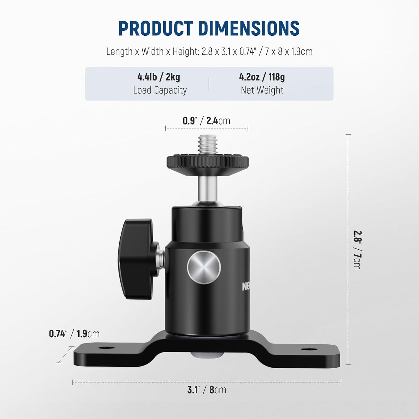 Neewer 10102508 T-Type Wall Mount Studio Light Bracket