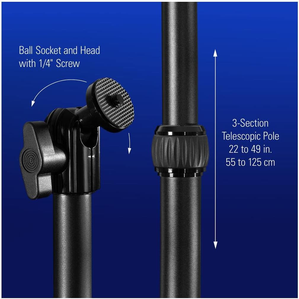 Elgato 10AAB9901 Master Mount L Desk Clamp Pole