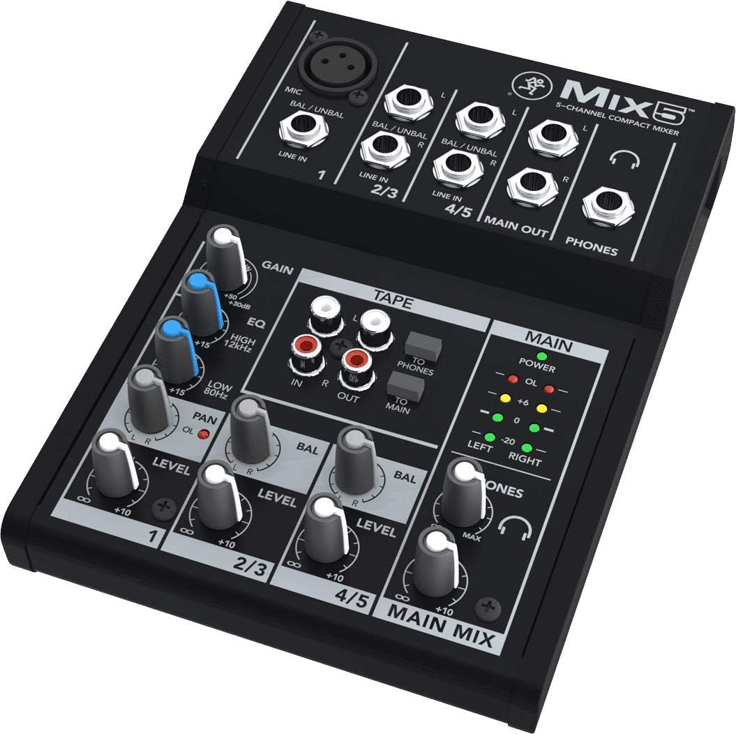 Mackie 2044094-01 MIX5 Recording Mixer 5-Channel