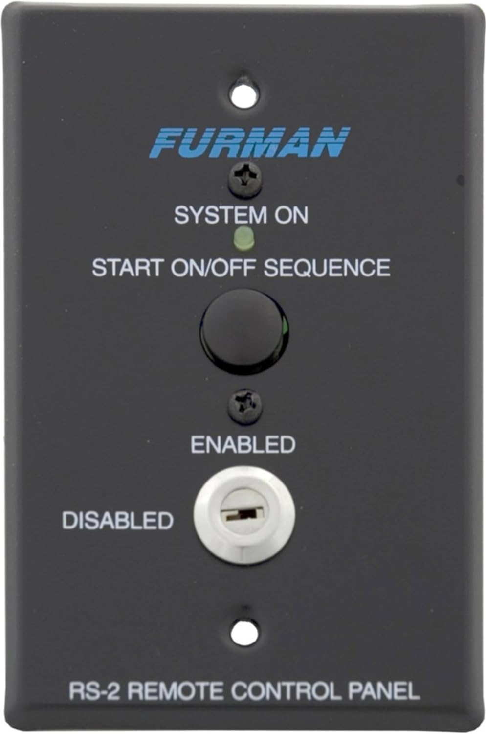 Furman RS-2 Remote System Control Keyswitch Panel