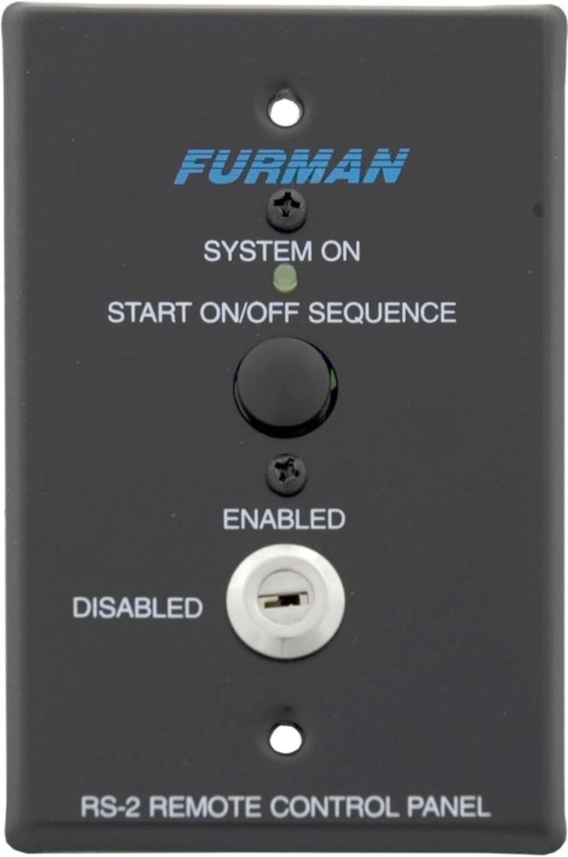 Furman RS-2 Remote System Control Keyswitch Panel — main product image