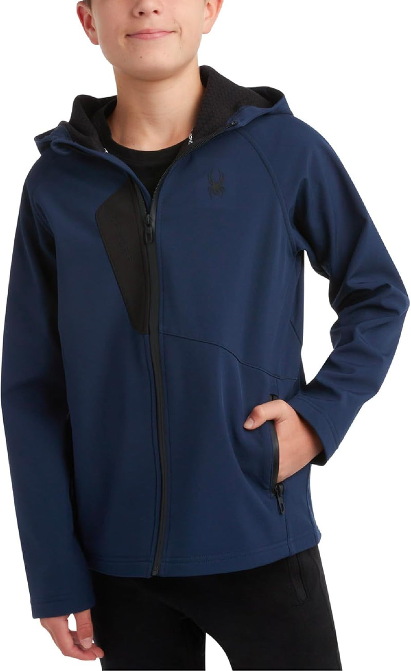 Spyder B SPYDER S SHELL JKT Boys' Water Resistant Softshell Jacket — main product image
