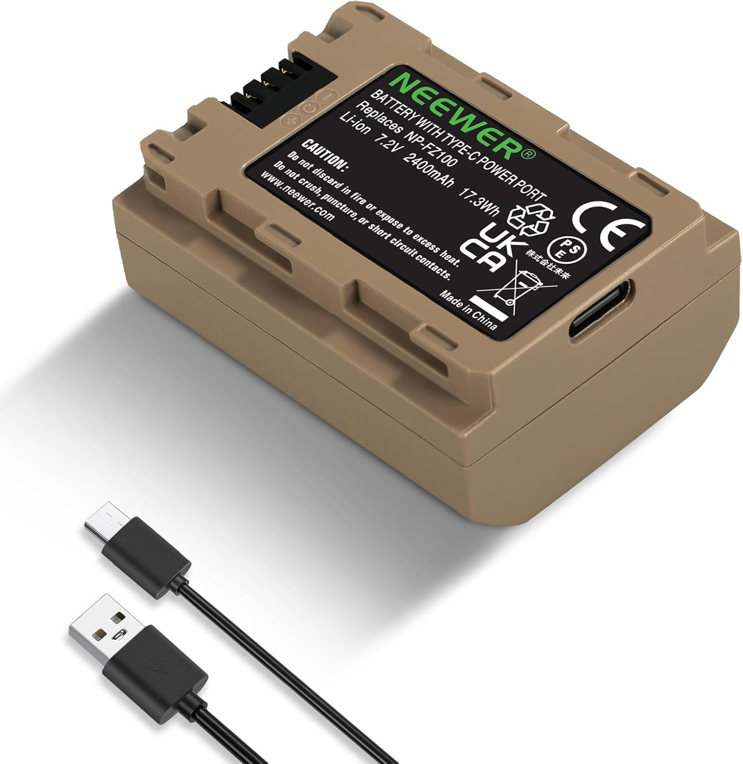 Neewer T-NP-FZ100 NP-FZ100 USB-C Battery Pack