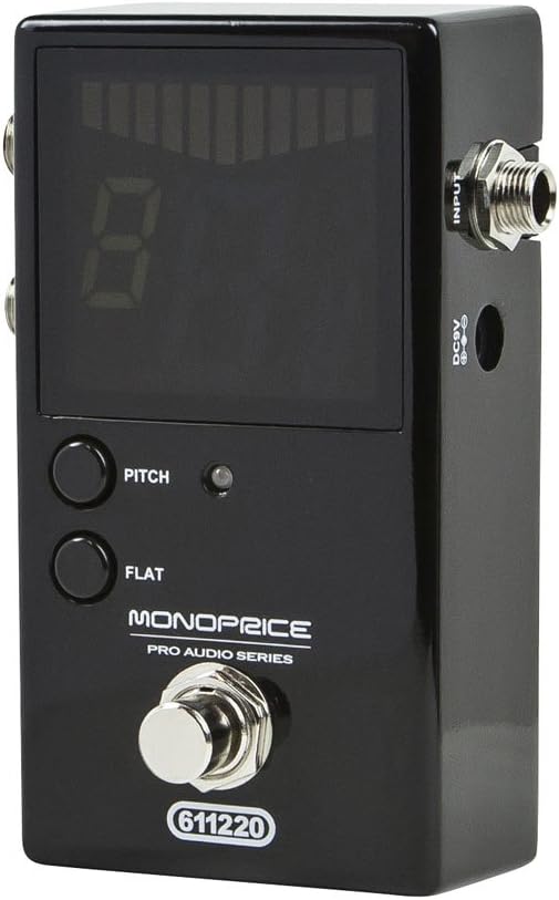 Monoprice 611220 Chromatic Pedal Tuner for Guitar