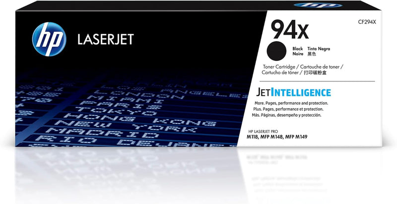 HP CF294X 94X Black High-Yield LaserJet Toner — main product image