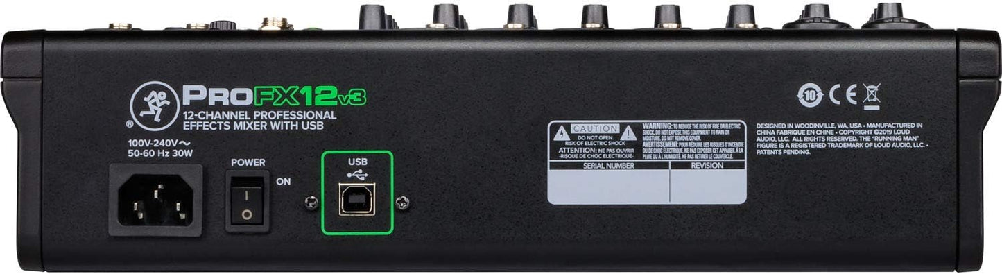 Mackie ProFX12v3 12-Channel USB Mixer with Effects
