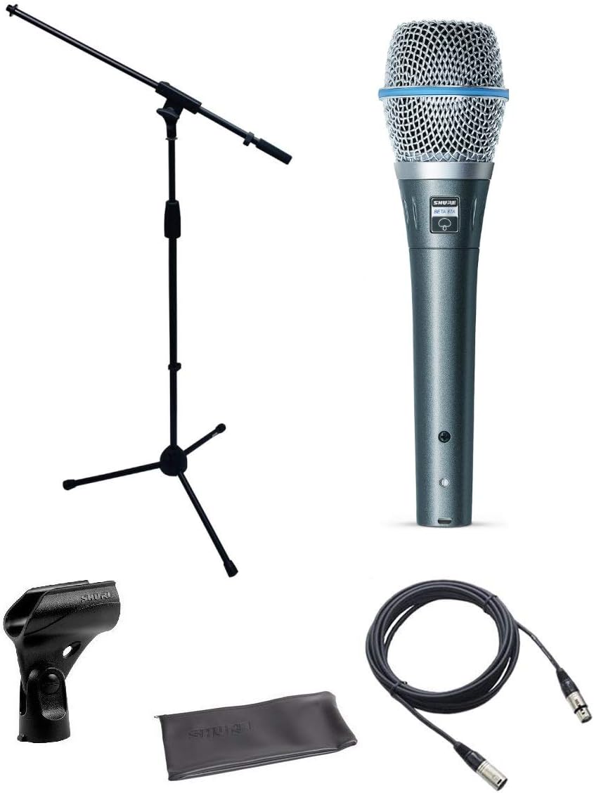 Shure BETA-87A-COMBO-BS Supercardioid Vocal Microphone Bundle