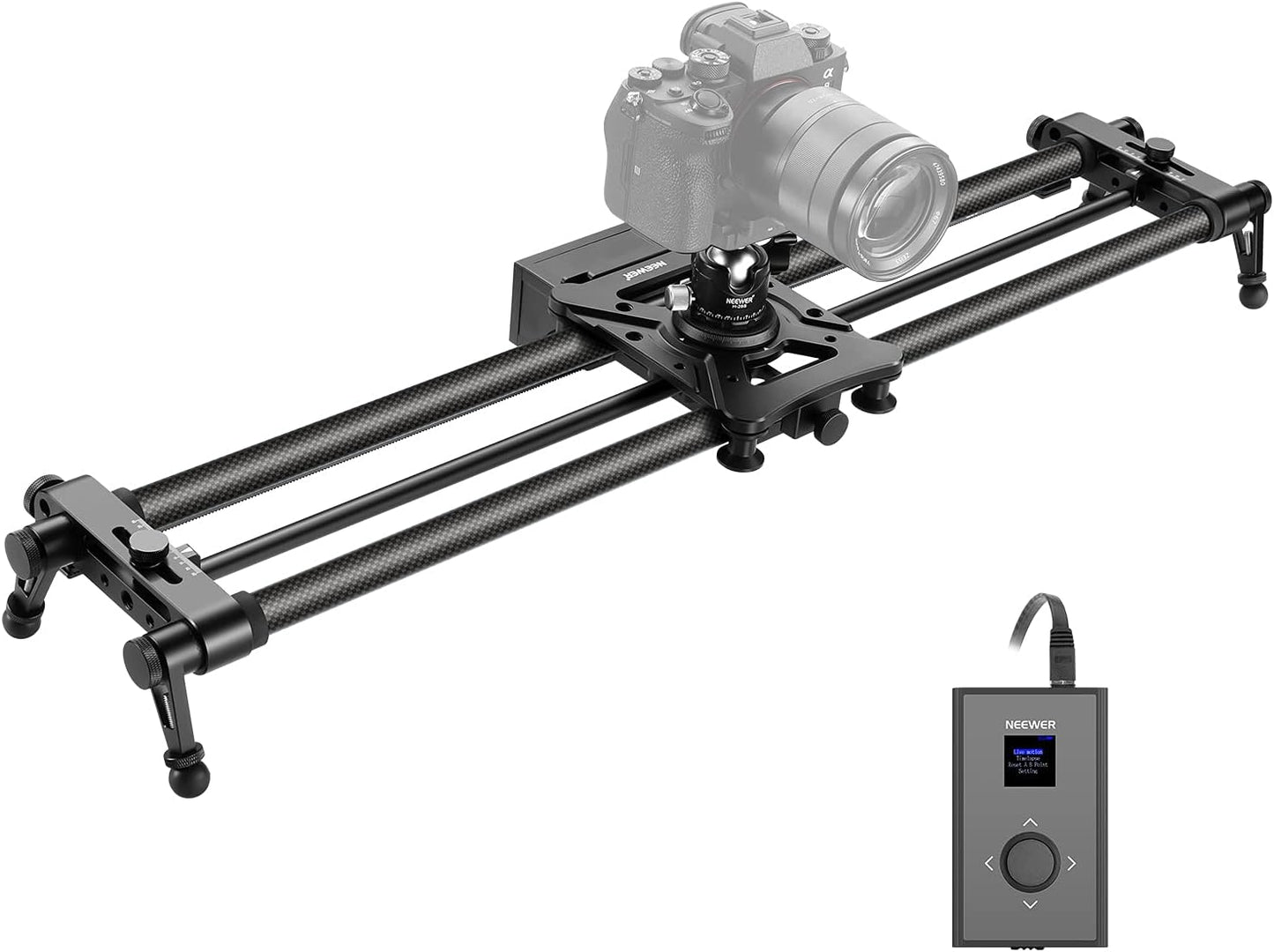 Neewer 10100220 Motorized 31.5" Camera Slider with Remote