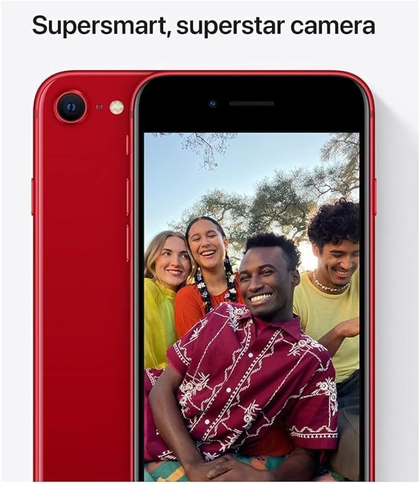 Apple A2595 iPhone SE 3rd Gen 64GB Red Renewed
