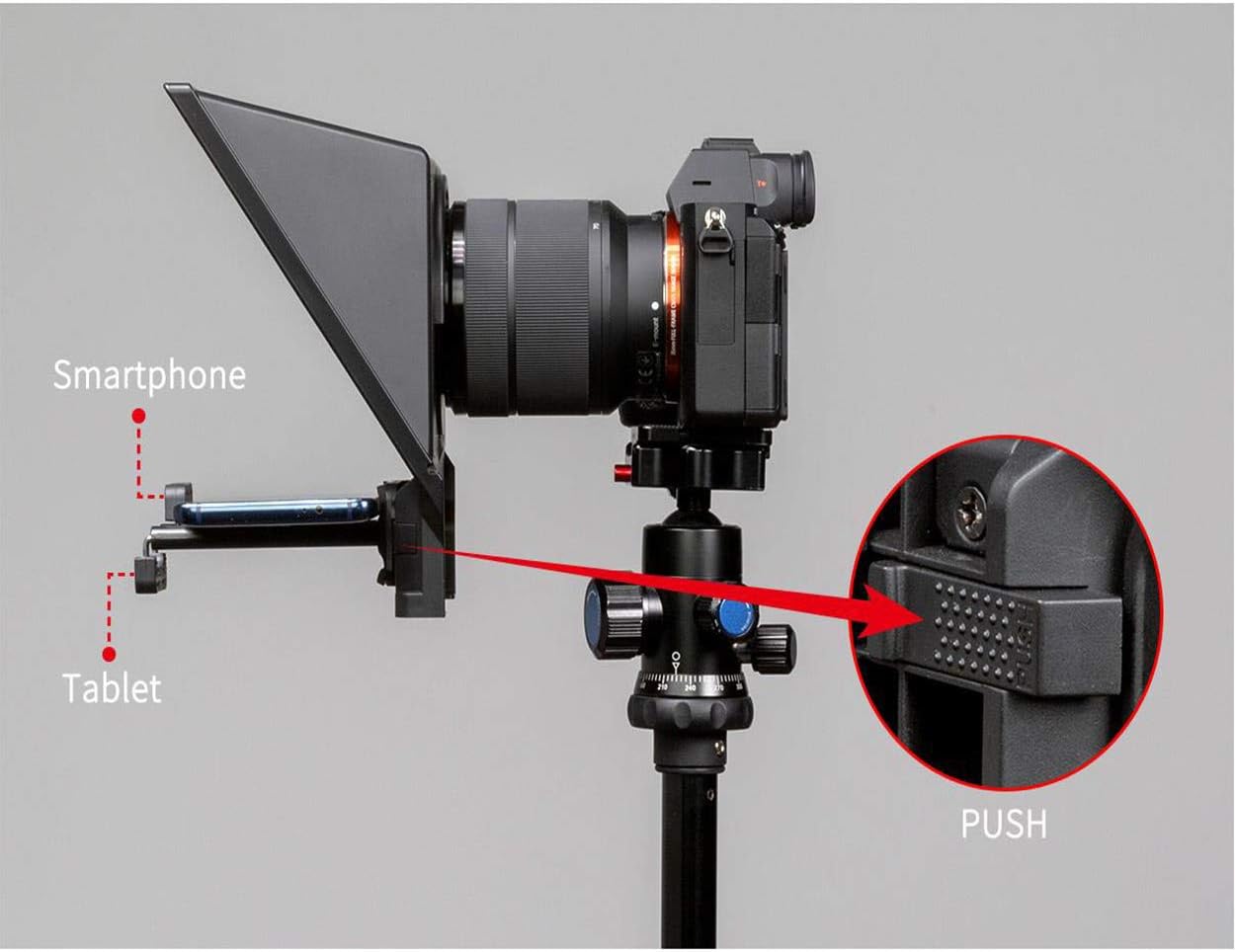 FEELWORLD TP2 Portable Smartphone/Tablet Teleprompter Kit