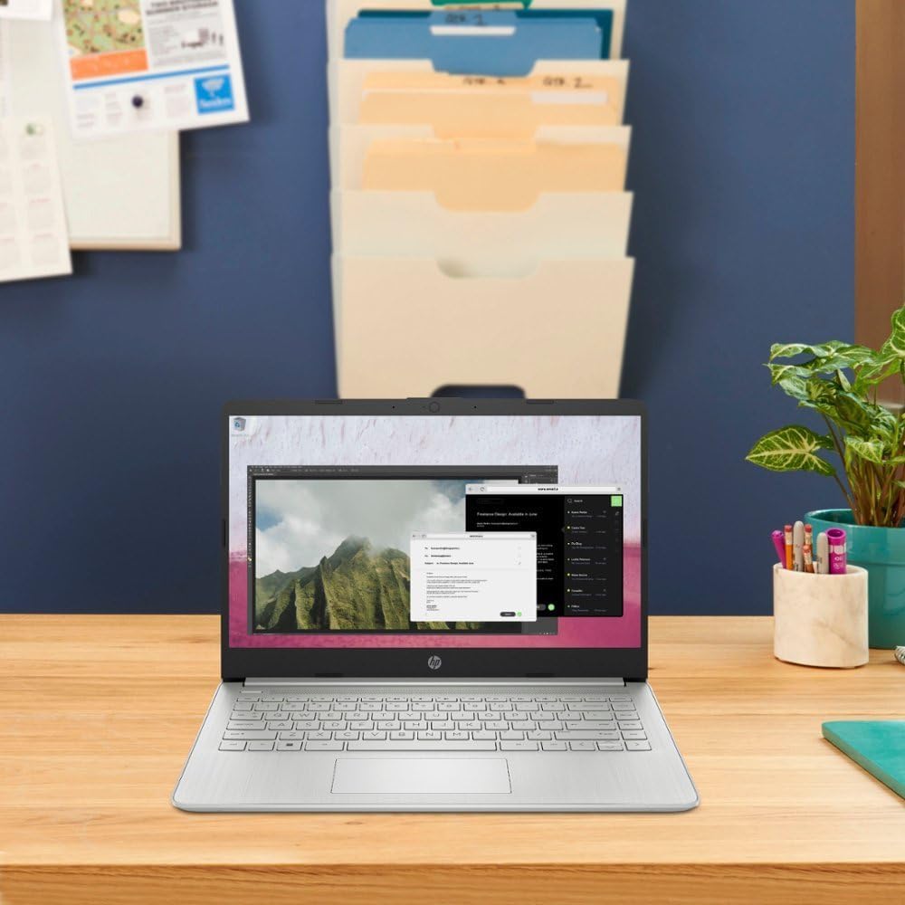 HP 14" Student Laptop Celeron N4120 16GB 384GB Storage