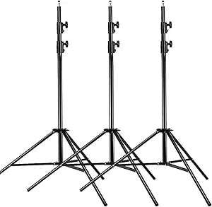 Neewer 90087314@@1056 9ft Heavy-Duty Studio Light Stands 3-Pack — main product image