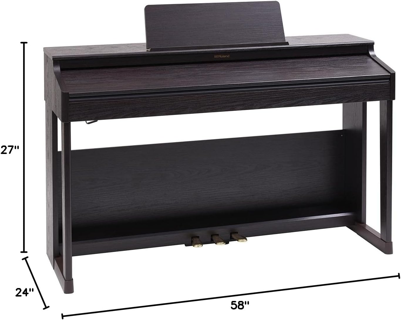 Roland RP701-DR 88-Key Digital Home Piano - Dark Rosewood