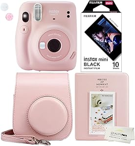 Fujifilm Instax Mini 11 Pink Camera Bundle