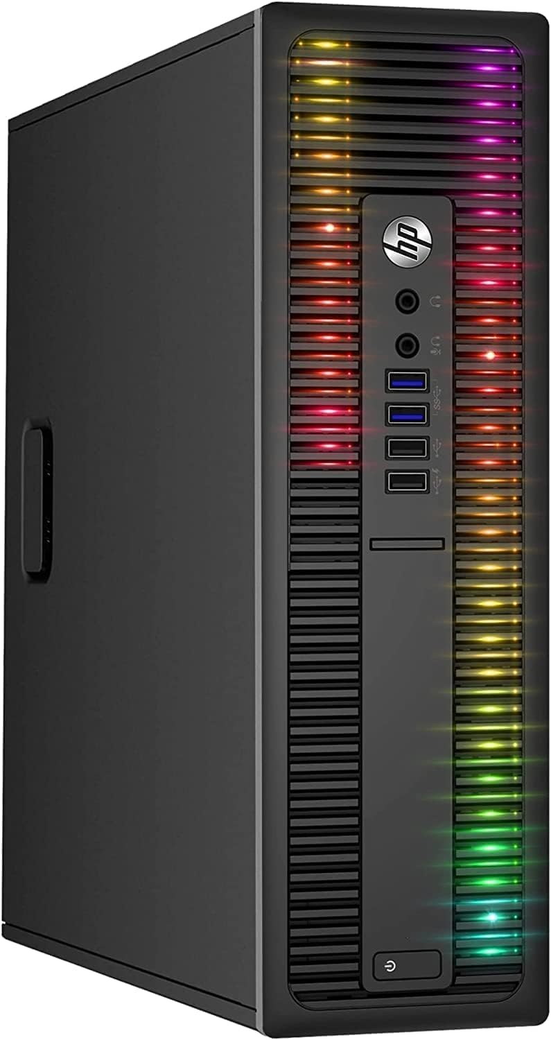HP EliteDesk RGB Gaming PC AMD 16GB 512GB SSD Win10 Renewed