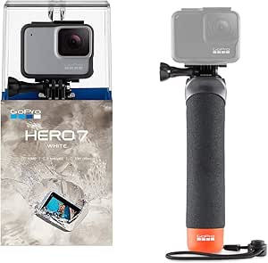 GoPro Hero 7 White Waterproof Action Camera with Float Handle