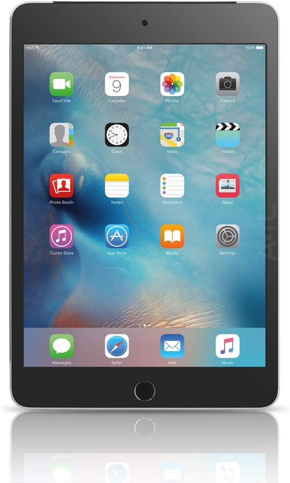 Apple A1538 iPad Mini 4, 128GB, Space Gray - WiFi (Renewed)