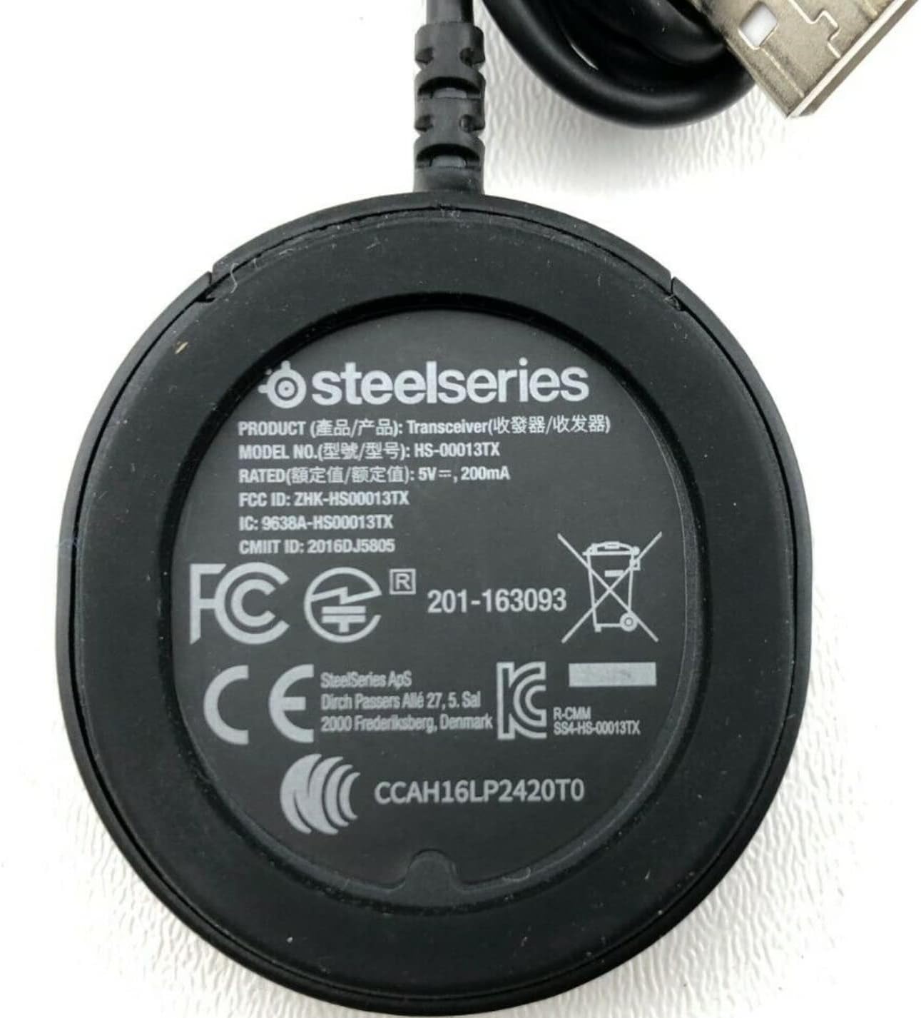 SteelSeries HS-00013TX Arctis 7 Wireless USB Transmitter Adapter