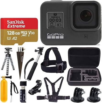 GoPro CHDHX-801K3 HERO8 Black 4K Action Camera Bundle