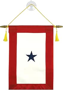 Vanguard Military Service Banner Blue Star Family Flag