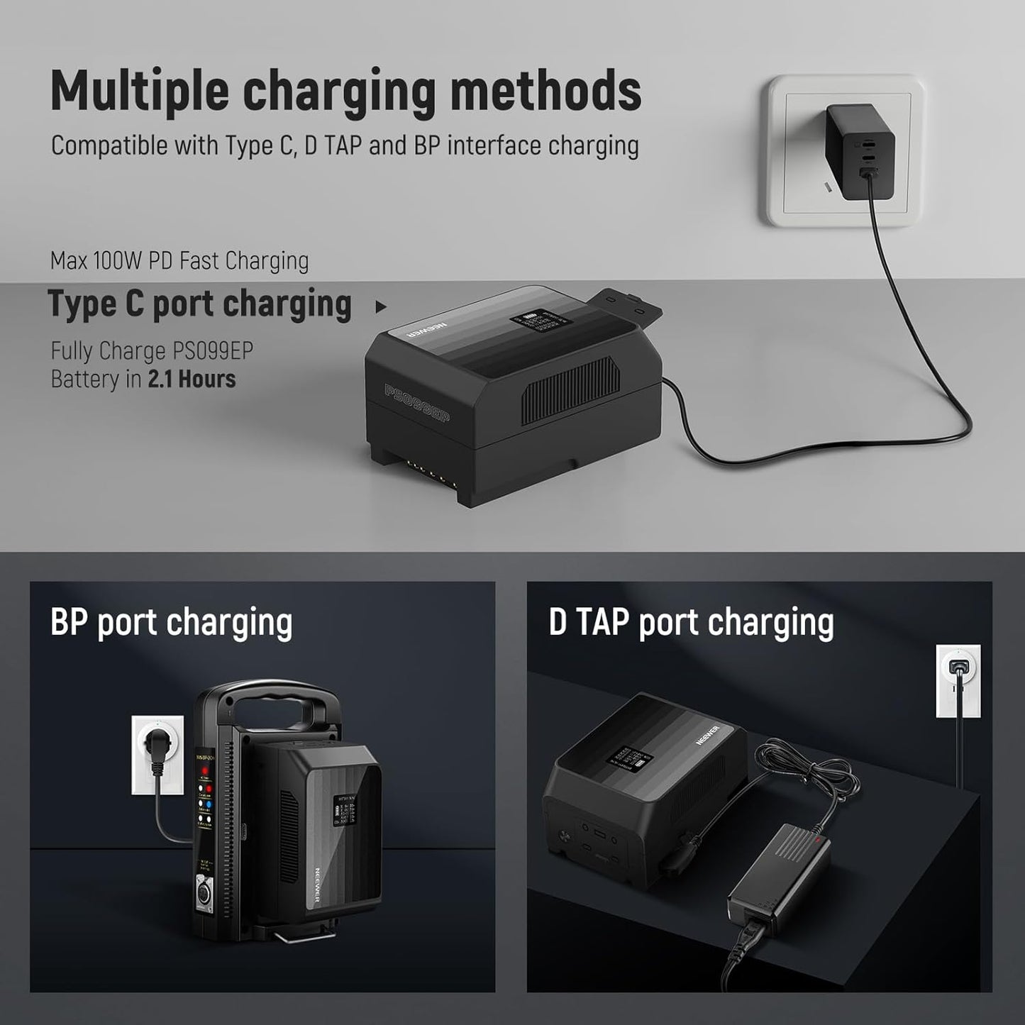 Neewer PS099EP Mini V Mount Battery 99Wh 100W PD