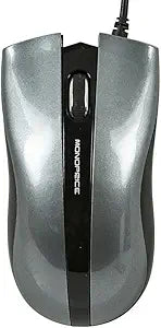 Monoprice 110006 Smooth Contour Optical Mouse - Silver