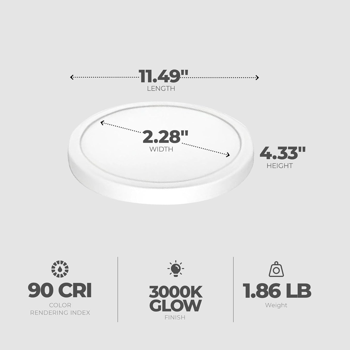 GE 93129183 LED Slim Puck Light 3-Pack
