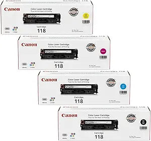Canon CRG 118 Bundle CMYK Genuine Toner 4-Pack