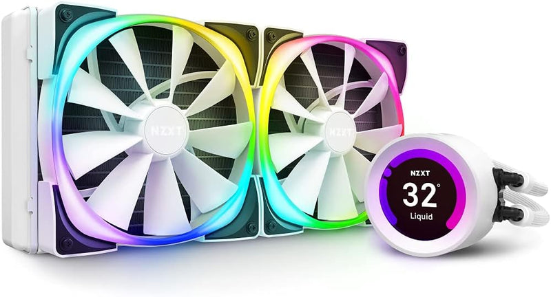 NZXT RL-KRZ63-RW Kraken Z63 RGB 280mm AIO Liquid Cooler White — main product image