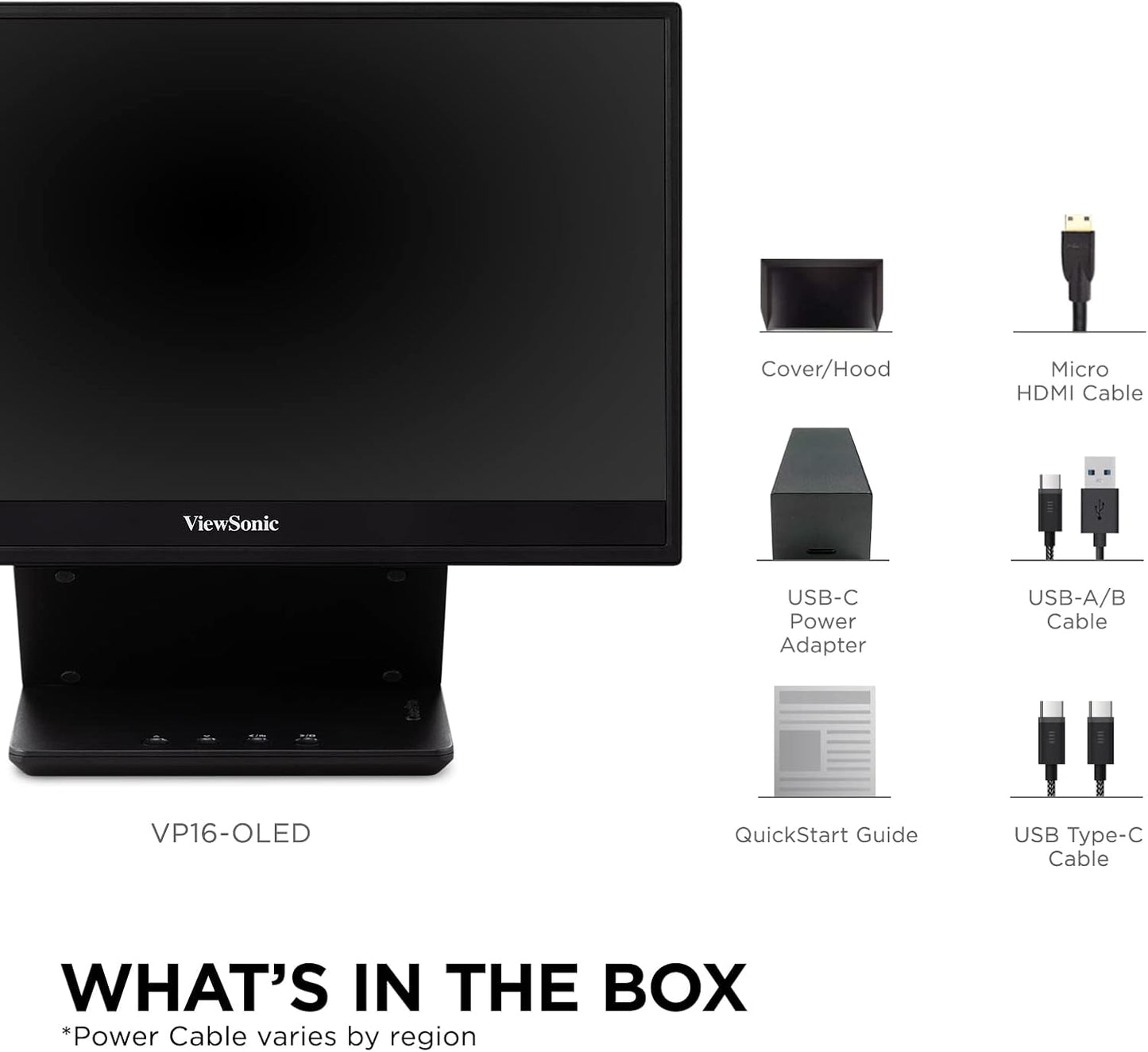 ViewSonic VP16-OLED 15.6" Portable OLED Monitor - 1080p