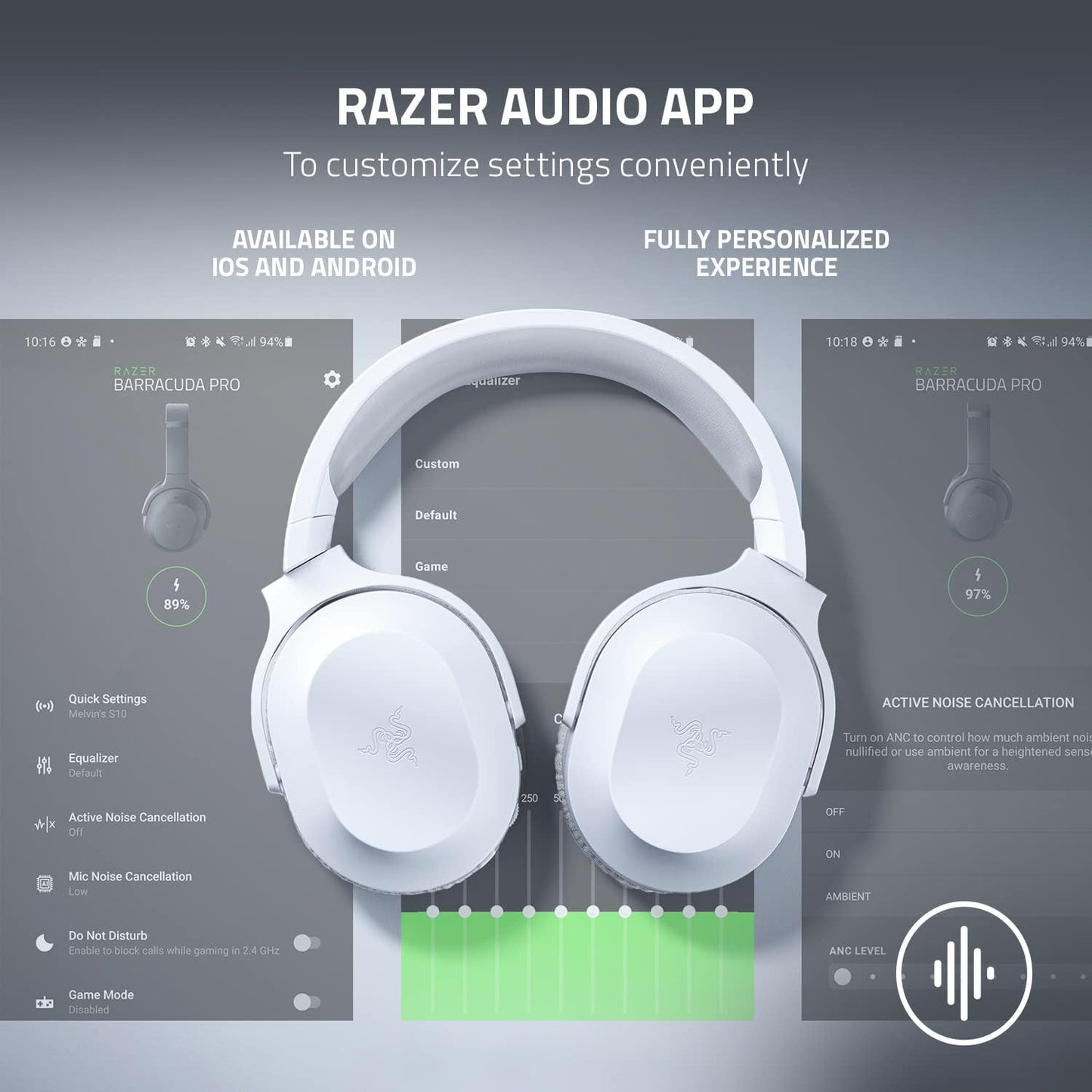Razer RZ04-04430200-R3U1 Barracuda X Wireless Gaming Headset - White