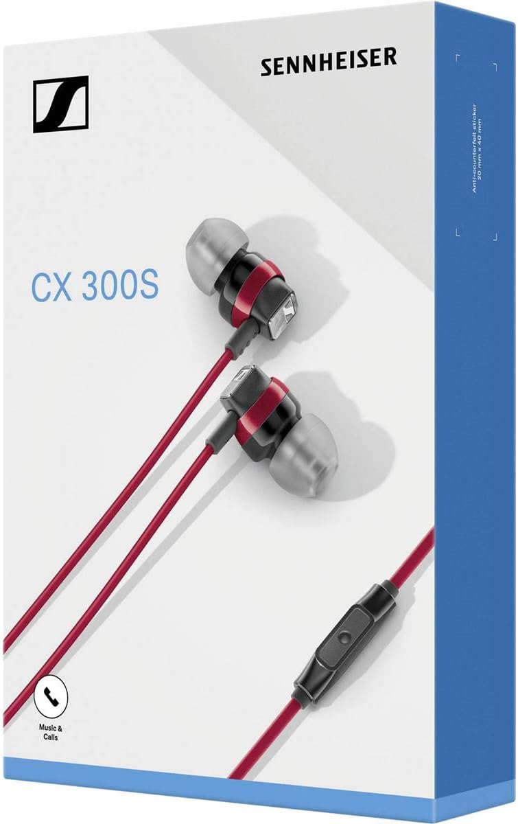 Sennheiser CX 300S Red In-Ear Headphones Remote