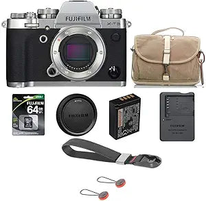 Fujifilm X-T3 Mirrorless Camera Body Silver Bundle