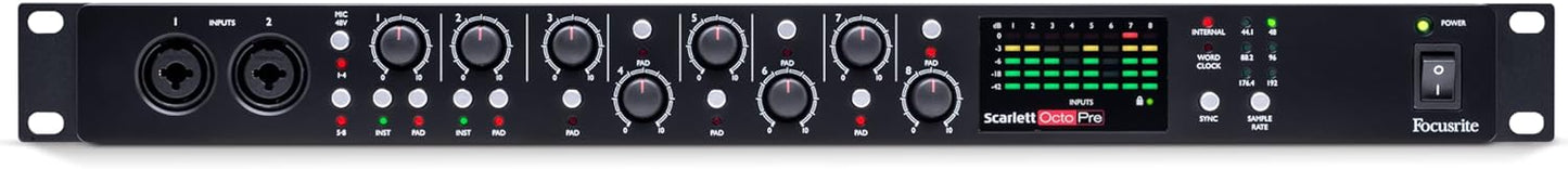 Focusrite AMS-SCARLETT-OCTOPRE 8-Channel Mic Preamp