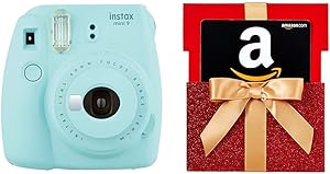 Fujifilm Instax Mini 9 Instant Camera - Ice Blue + Gift Card