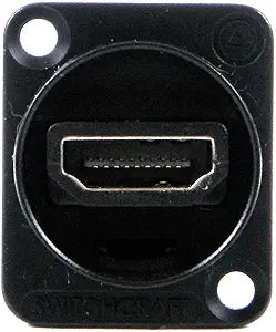 Switchcraft EHHDMI2B Black HDMI Feedthru Panel Jack