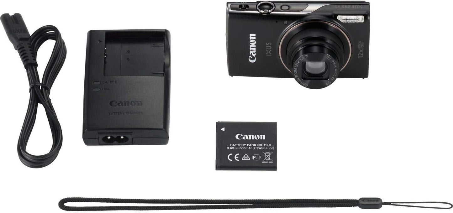 Canon 1076C001 Ixus 285 HS Black Digital Camera Renewed