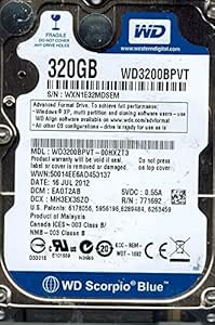 Western Digital WD3200BPVT 320GB Laptop Hard Drive — main product image